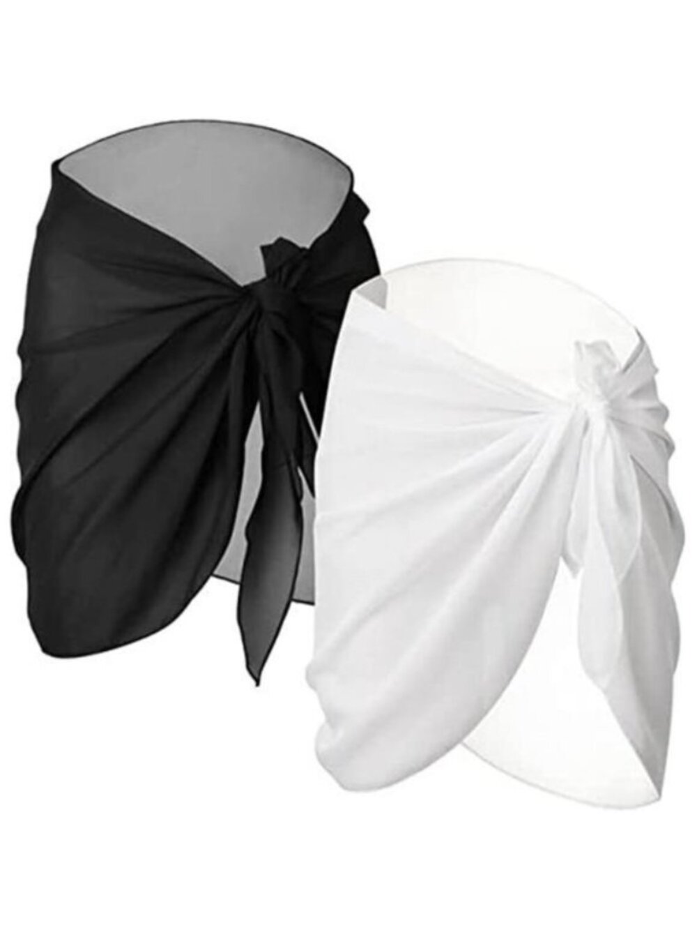 2 Pieces Sarong Coverups for Women Bathing Suit Wrap